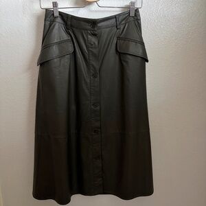 Banana Republic Vegan Leather Skirt